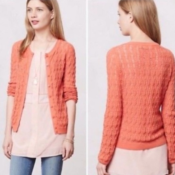 Anthropologie Sparrow Coralie Pointelle Cardigan - Picture 5 of 5